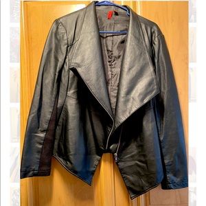 5/48 Drape Leather Jacket